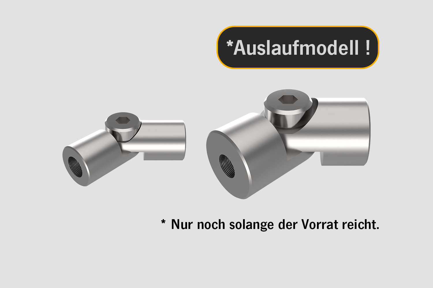 SENO-GV Gelenkverbinder aus Edelstahl in den Größen 8 mm und 12 mm – Auslaufmodell