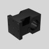 EVO-MM60 Mono-Modul zur Befestigung einzelner Säulen in modularen Aufbauten, schwarz eloxiert